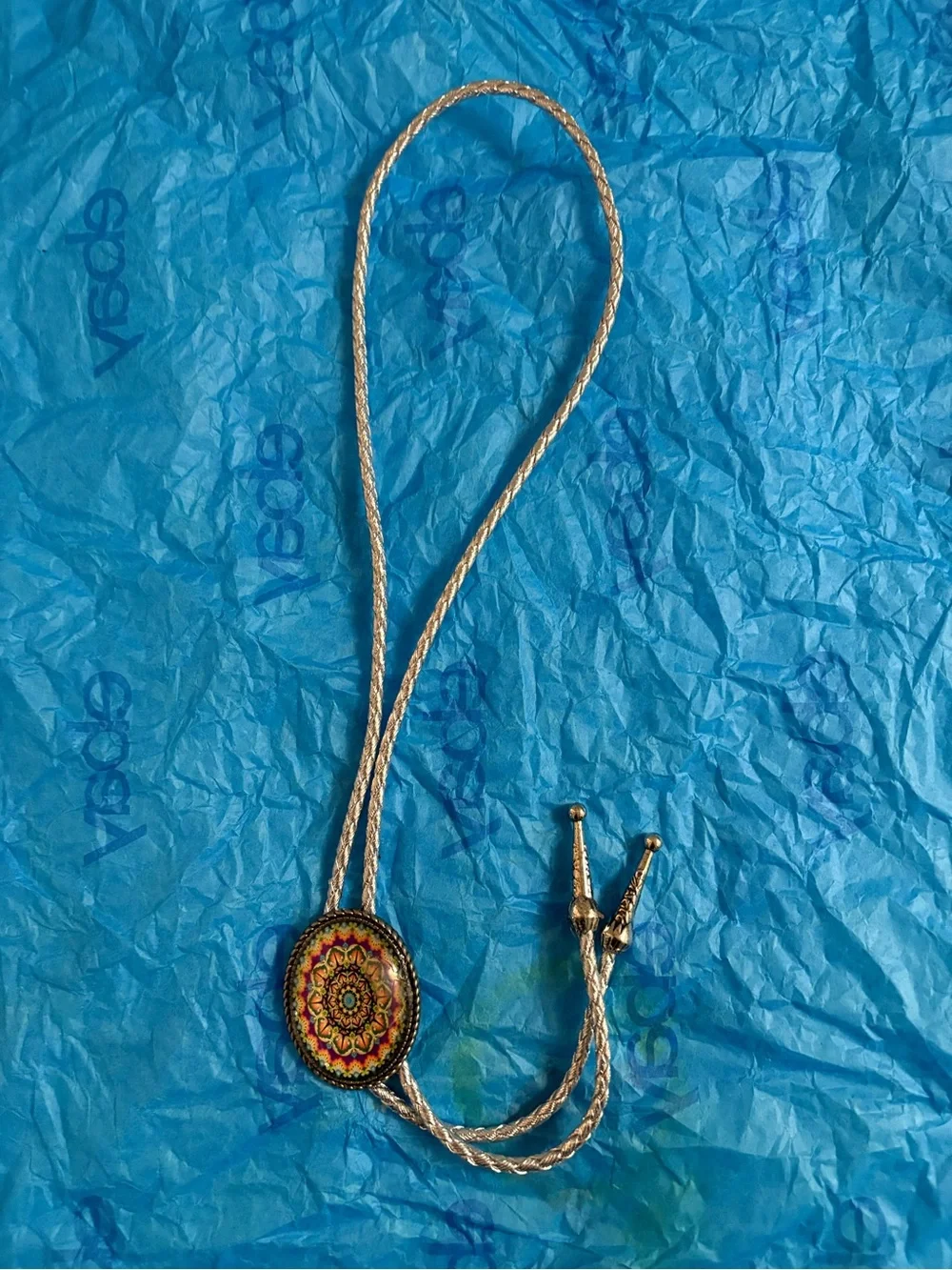 Boho Kaleidoscope Pendant Necklace - Multicolor